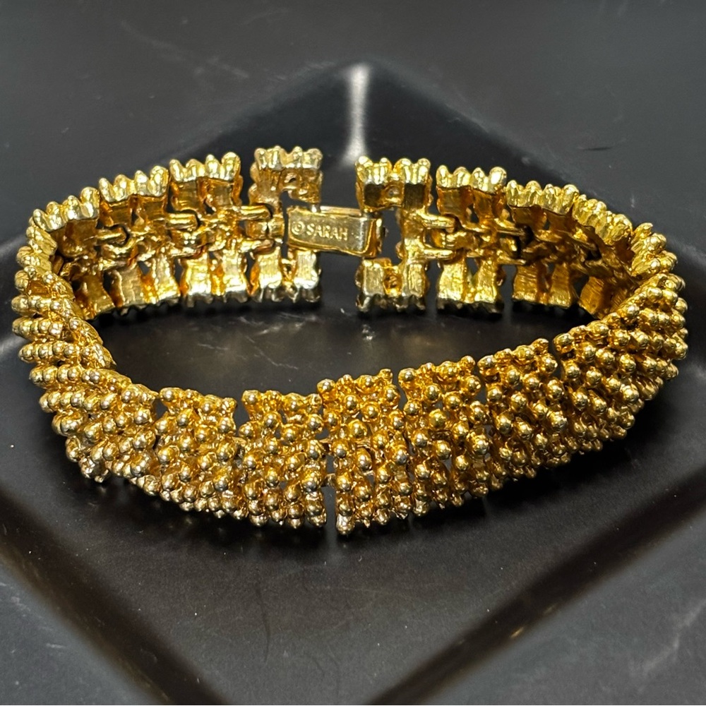 SOLD Stunning Vintage Sarah Coventry “Golden Sunset” bracelet